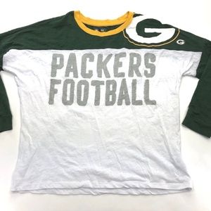 Green Bay Packers NFL Womens Eyelet Cut Out Back L